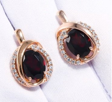 Серьги SOKOLOV 92022533 вес 4.36 г серебро, фианит, гранат купить,30785