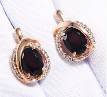 Серьги SOKOLOV 92022533 вес 4.36 г серебро, фианит, гранат купить,30785