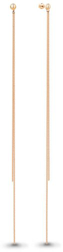 Серьги-цепочки AQUAMARINE 34349 вес 4.84 г серебро, без вставок купить,31857