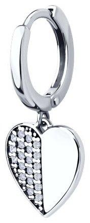 Конго SOKOLOV 94170357 вес 2.24 г серебро, фианит купить,12949