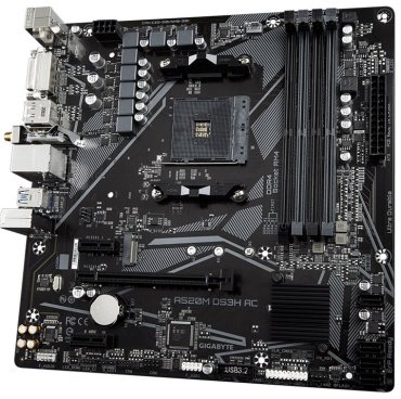 Материнская плата GIGABYTE A520M DS3H AC (REV1.4) - ForteMarket Материнская плата GIGABYTE A520M DS3H AC (REV1.4) купить,0
