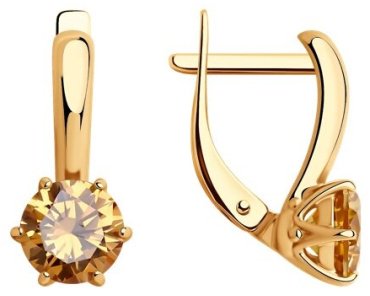 Серьги Diamant 93-120-01633-2 вес 3.15 г серебро, фианит купить,14576