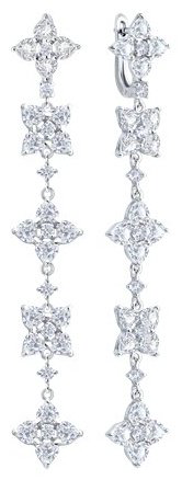 Серьги-цепочки SOKOLOV 94027035_s вес 11.76 г серебро, фианит купить,47196