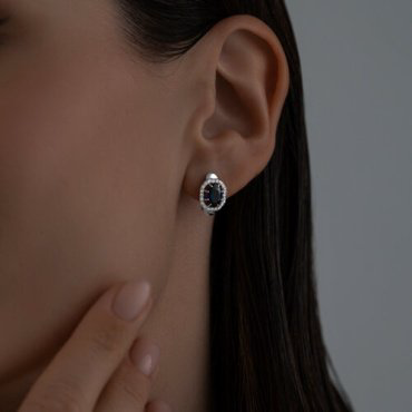 Серьги SOKOLOV 88020014 вес 2.47 г серебро, корунд, фианит купить,16270