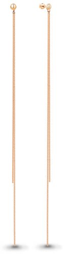 Пусеты AQUAMARINE 34349 вес 4.84 г серебро, без вставок купить,33105