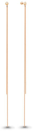 Пусеты AQUAMARINE 34349 вес 4.84 г серебро, без вставок купить,33105