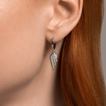 Серьги SOKOLOV 94026614 вес 3.8 г серебро, фианит купить,28000
