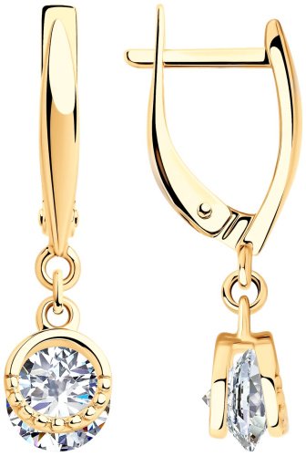 Серьги SOKOLOV 93021049 вес 3.22 г серебро, фианит купить,24847