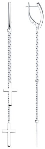 Серьги SOKOLOV 94024287 вес 3.55 г серебро, без вставок купить,24334