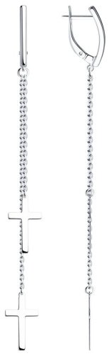 Серьги SOKOLOV 94024287 вес 3.55 г серебро, без вставок купить,24334