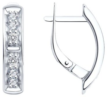 Серьги Diamant 94-120-01544-1 вес 3.02 г серебро, фианит купить,13851