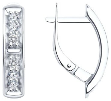 Серьги Diamant 94-120-01544-1 вес 3.02 г серебро, фианит купить,13851