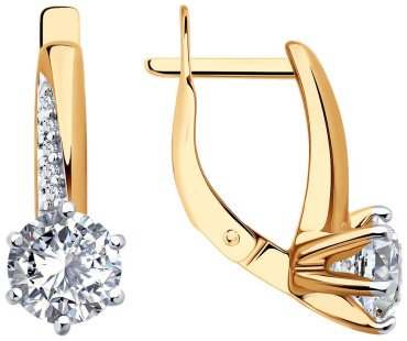 Серьги Diamant 93-120-02134-1 вес 3.03 г серебро, фианит купить,14020