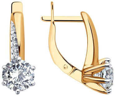 Серьги Diamant 93-120-02134-1 вес 3.03 г серебро, фианит купить,14020