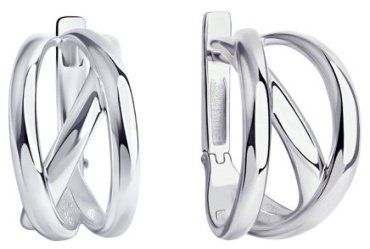 Серьги SOKOLOV 94024173 вес 6.95 г серебро, без вставок купить,41040