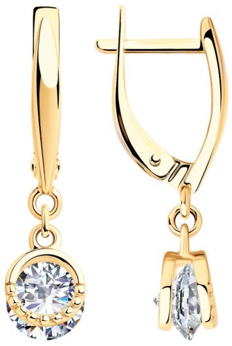 Серьги SOKOLOV 93021049 вес 3.24 г серебро, фианит купить,26573