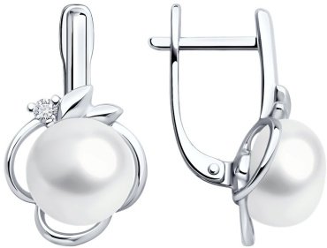 Серьги SOKOLOV 92022994 вес 3.05 г серебро, фианит купить,30677