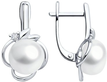 Серьги SOKOLOV 92022994 вес 3.05 г серебро, фианит купить,30677