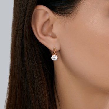Серьги SOKOLOV 93022450 вес 3.9 г серебро, фианит купить,29754