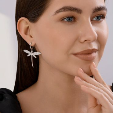 Серьги SOKOLOV 94026884_s вес 8.68 г серебро, фианит купить,33569