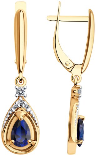 Серьги SOKOLOV 88020081 вес 3.5 г серебро, фианит купить,32568