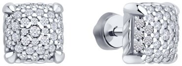 Пусеты SOKOLOV 94027015 вес 3.29 г серебро, фианит купить,21264