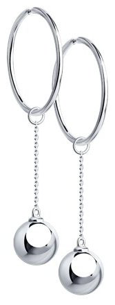 Серьги Diamant 94-124-01473-1 вес 4.12 г серебро, без вставок купить,18768