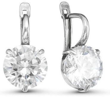 Серьги Красная пресня 3388370 вес 7.7 г серебро, фианит купить,23598