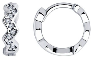 Серьги SOKOLOV 94025970 вес 1.83 г серебро, фианит купить,14364