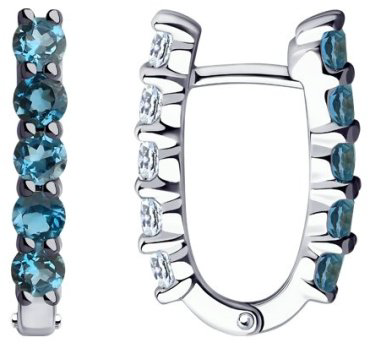 Серьги SOKOLOV 92022235 вес 3.5 г серебро, фианит купить,25084