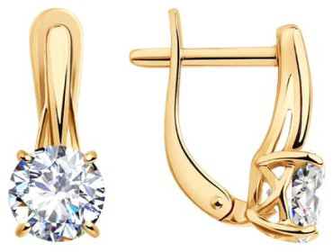 Серьги SOKOLOV Diamonds 93020906 вес 2.55 г серебро, фианит купить,22000
