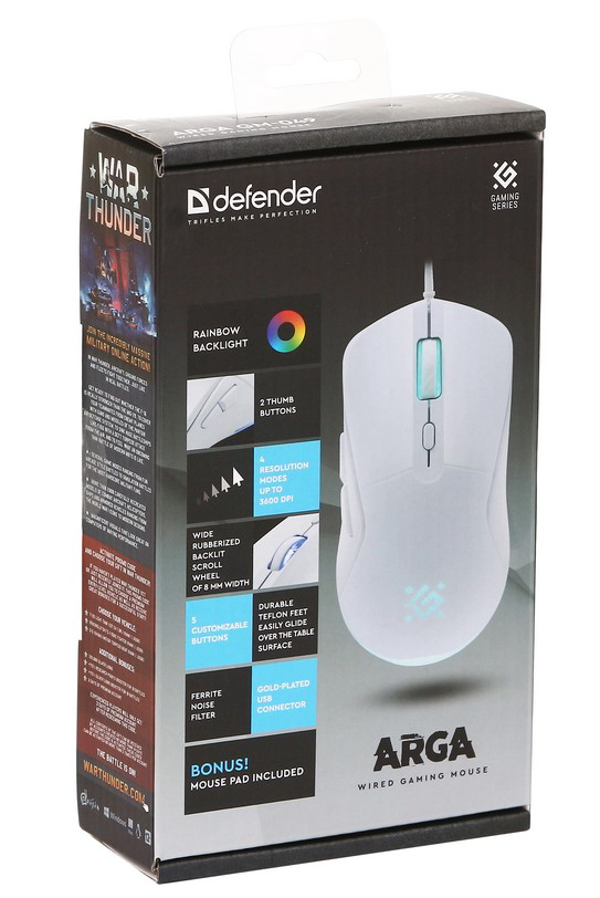 Мышь Defender Arga GM-049 White