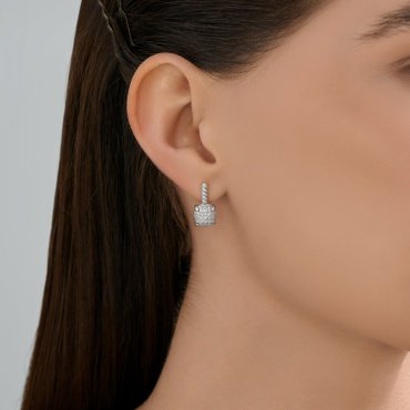 Серьги SOKOLOV 94027019 вес 3.46 г серебро, фианит купить,17999