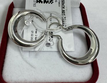 Серьги Красная пресня 33226 вес 2.7 г серебро, без вставок купить,38988
