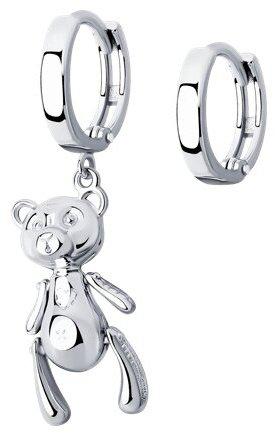 Серьги SOKOLOV 94025725 вес 3.67 г серебро, без вставок купить,24949