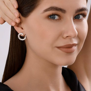 Серьги SOKOLOV 94026880_s вес 5.4 г серебро, фианит купить,32832