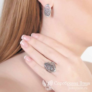 Серьги Красная пресня 33010254 вес 4.3 г серебро, без вставок купить,20214