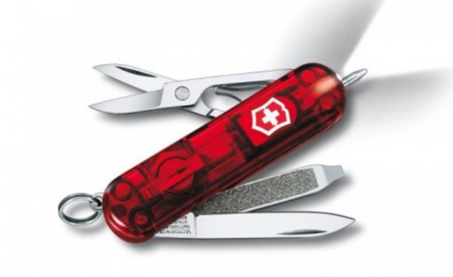 Нож Victorinox Signature Lite Transparent Red 0.6226.TB1  купить,NaN