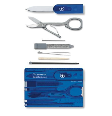 Нож Victorinox Swiss Army Swiss Card Sapphire Blistered 0.7122.T2B1 купить,NaN