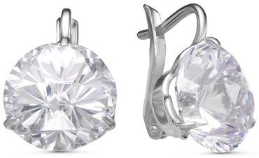 Серьги Красная пресня 3381637ДП вес 10.6 г серебро, фианит купить,30547