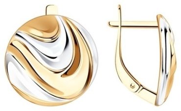 Серьги Diamant 93-120-00929-1 вес 3.98 г серебро, без вставок купить,NaN