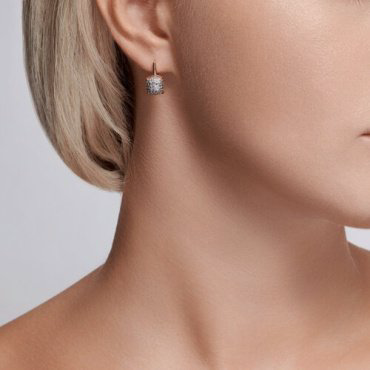 Серьги Diamant 93-120-01827-1 вес 3.34 г серебро, фианит купить,24150
