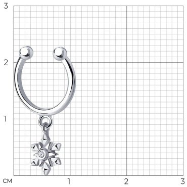 Серьги SOKOLOV 94170164 вес 0.72 г серебро, фианит купить,13699