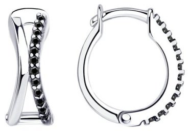 Серьги Diamant 94-120-01513-1 вес 2.67 г серебро, фианит купить,13159