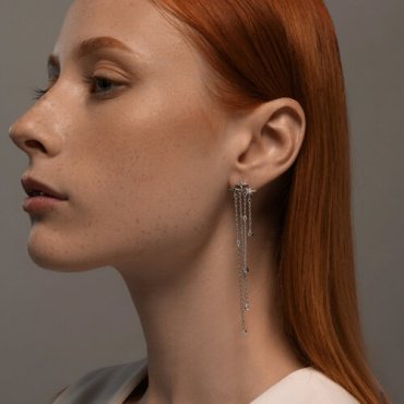 Моносерьга SOKOLOV 94170341 вес 2.55 г серебро, фианит купить,23389