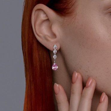 Серьги SOKOLOV 94026776 вес 4.55 г серебро, фианит купить,25949