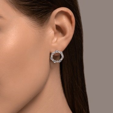 Пусеты SOKOLOV 92023019 вес 3.44 г серебро, топаз, фианит купить,38988