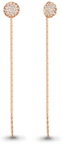 Серьги-цепочки AQUAMARINE 41030А вес 2.06 г серебро, фианит купить,18955