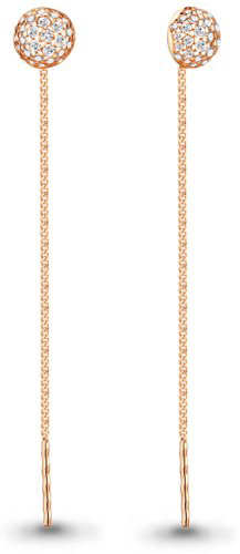 Серьги-цепочки AQUAMARINE 41030А вес 2.06 г серебро, фианит купить,18955
