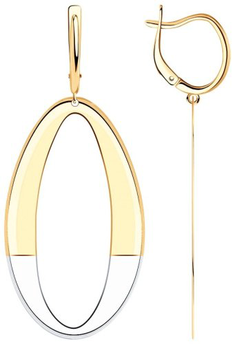 Серьги Diamant 93-121-01614-1 вес 6.12 г серебро, без вставок купить,17313